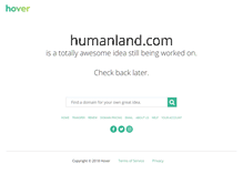 Tablet Screenshot of humanland.com